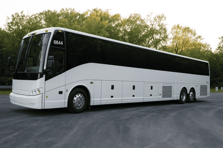 exterior of Federal Way Minibus Company coach bus