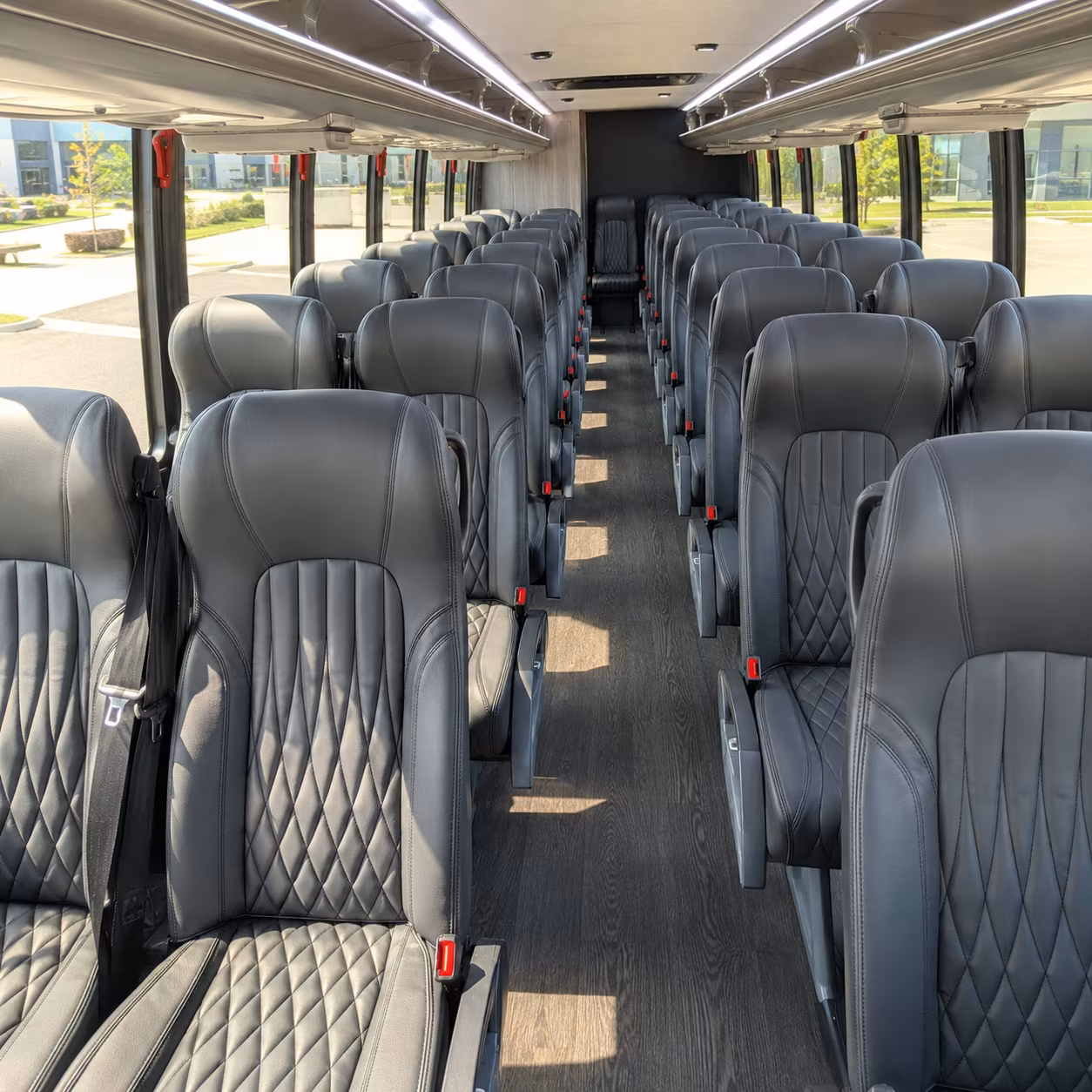 federal way 25 passenger minibus interior