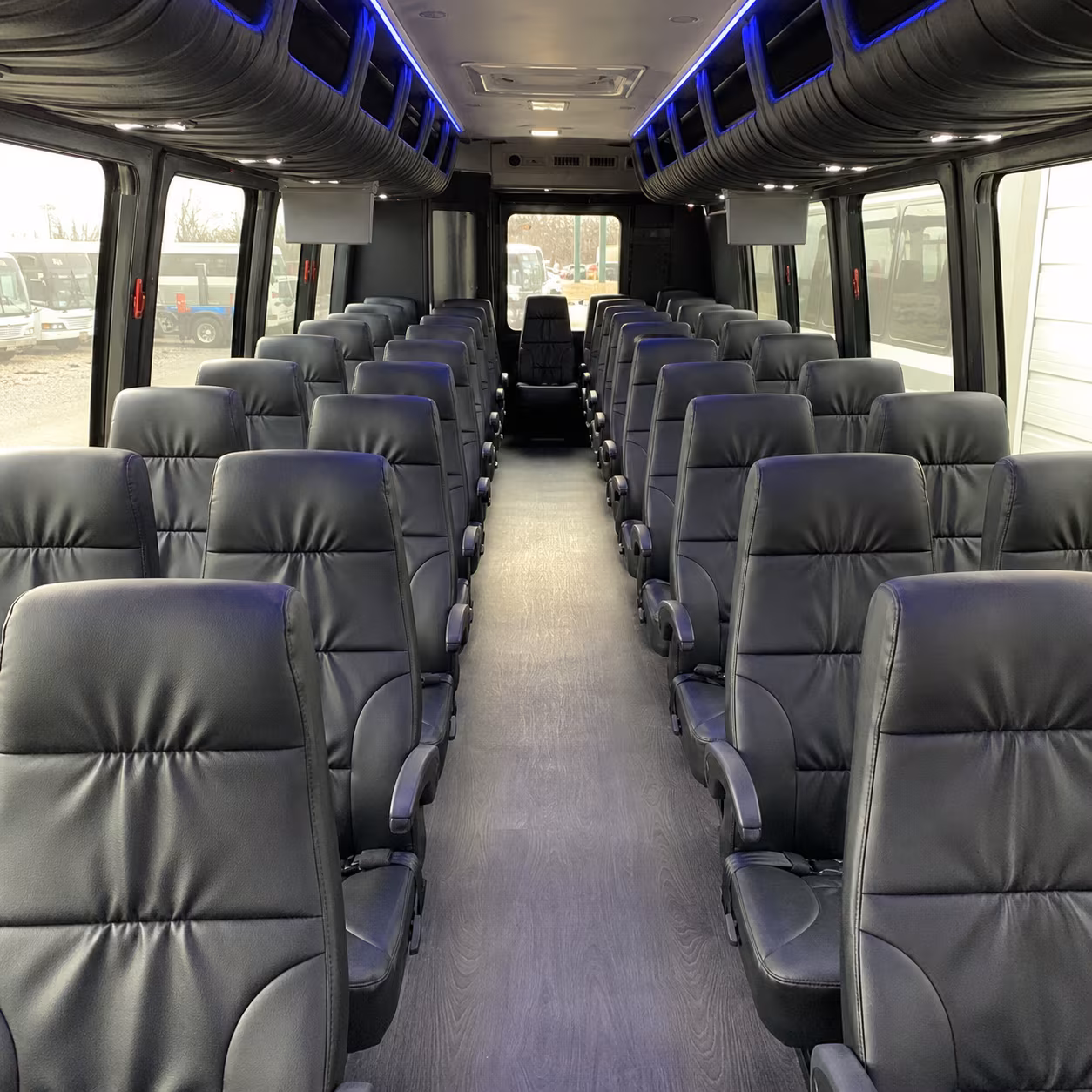 federal way 28 passenger minibus inside