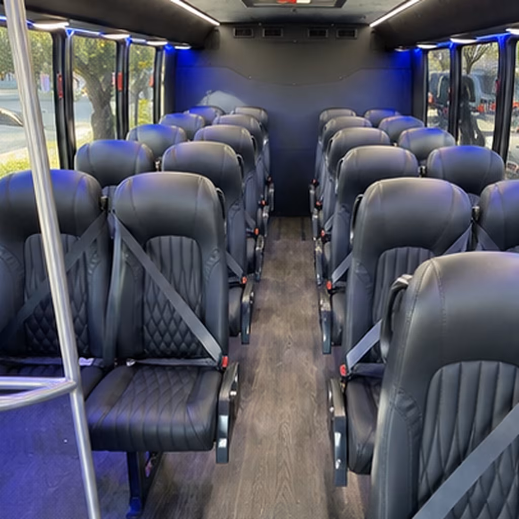 federal way 30 passenger minibus interior