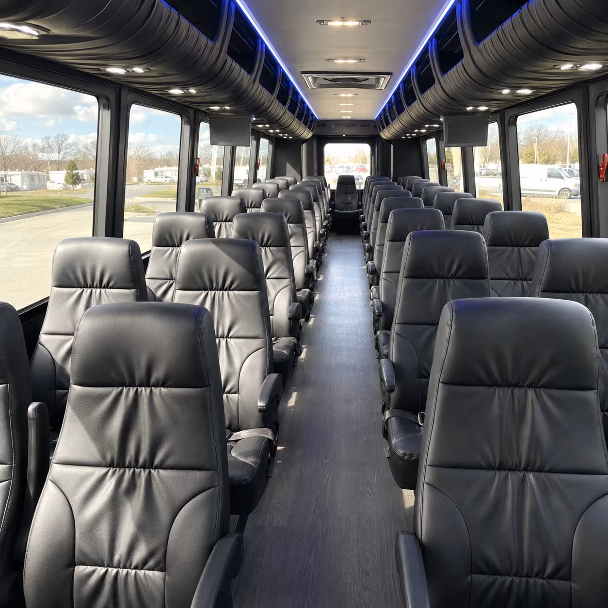 federal way 35 passenger minibus interior