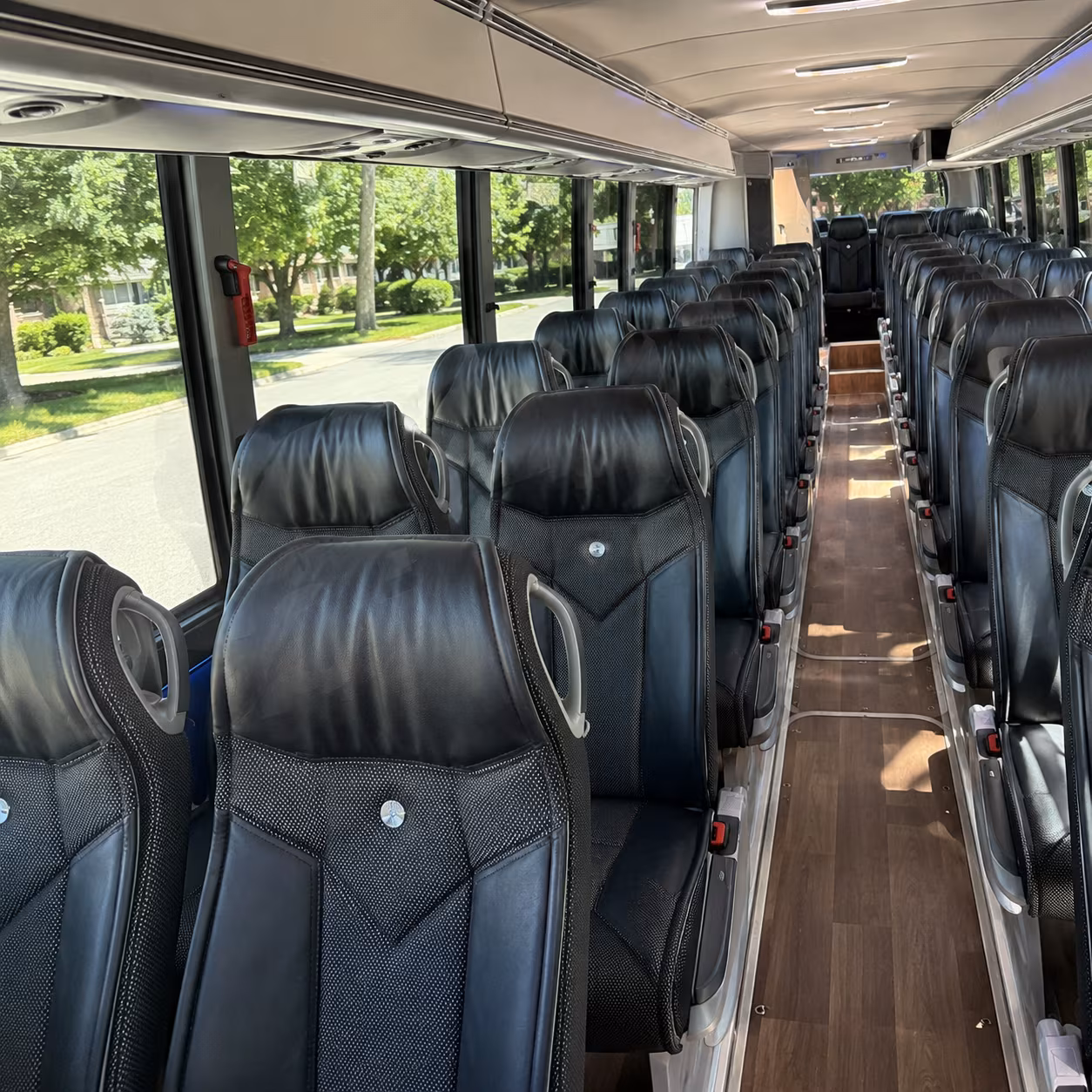 federal way 40 passenger charter bus inside