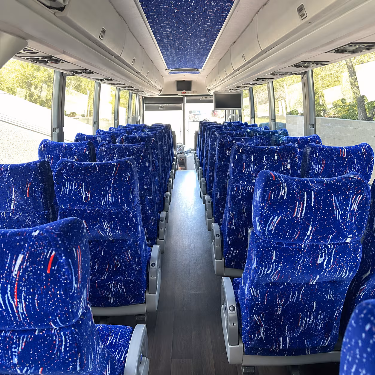 federal way 50 passenger charter bus interior
