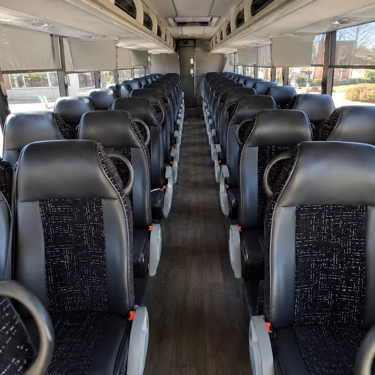 federal way 54 passenger charter bus inside