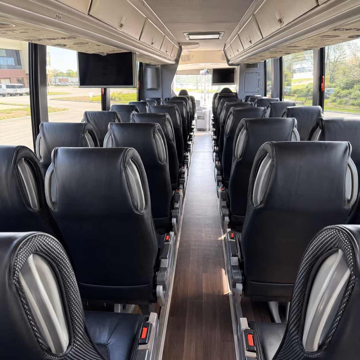 federal way 56 passenger charter bus inside