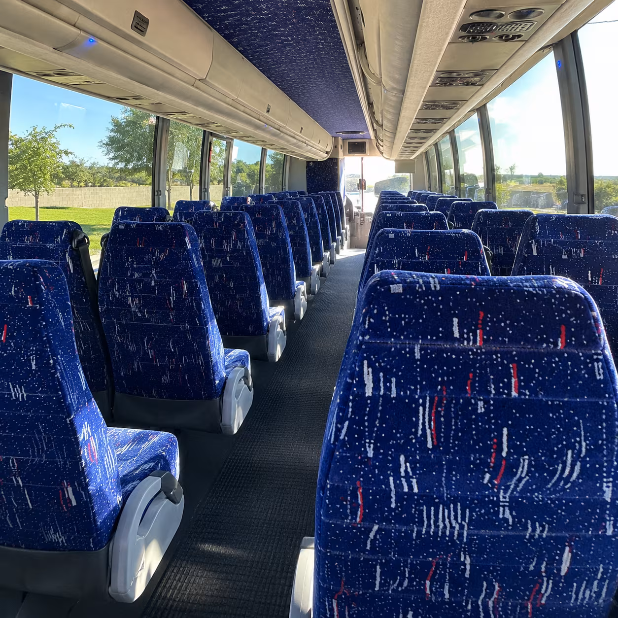 federal way charter bus interior