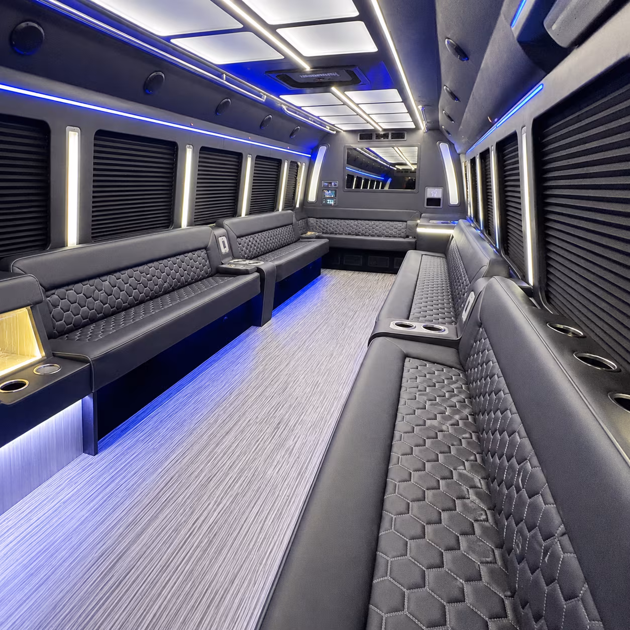 federal way party bus interior